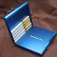 1pcs cigarette case smoking accessories metal men gift tobacco holder pocket box 9 28 22cm cigar storage container