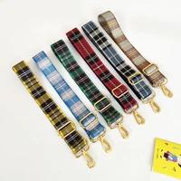 color matching bag straps cilicap bag accessories wide british lattice luggage strap bag strap long shoulder straps fashion