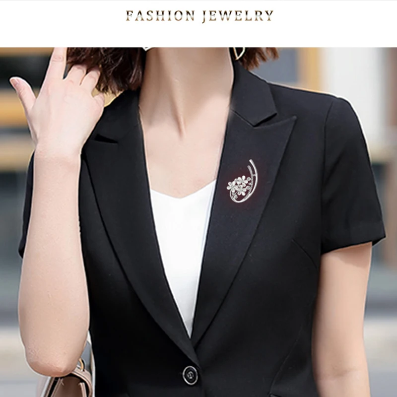 

11Pcs Summer Dress, Gift Flower Brooch with Good Accessories, Ladies Rhinestone Set, Elegant Brooch