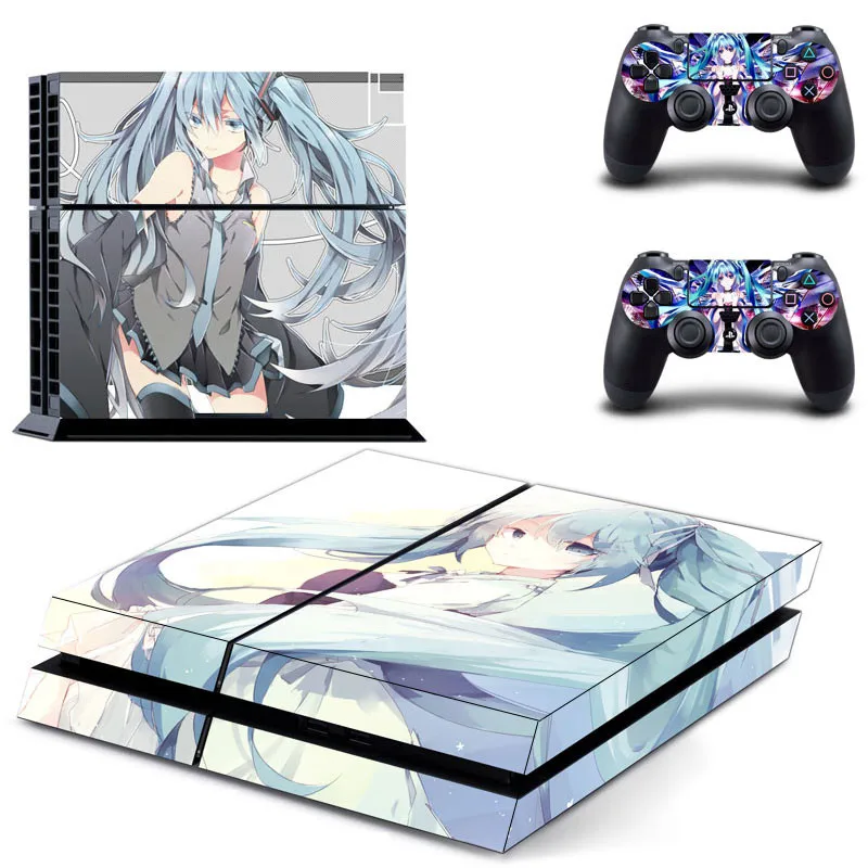 DPTM0014 Hatsune Miku PS4 наклейка s Play station 4 кожа PS 4 наклейка Наклейки Обложка для playstation 4 PS4 консоль и контроллер Кожа винил - Цвет: DPTM0014