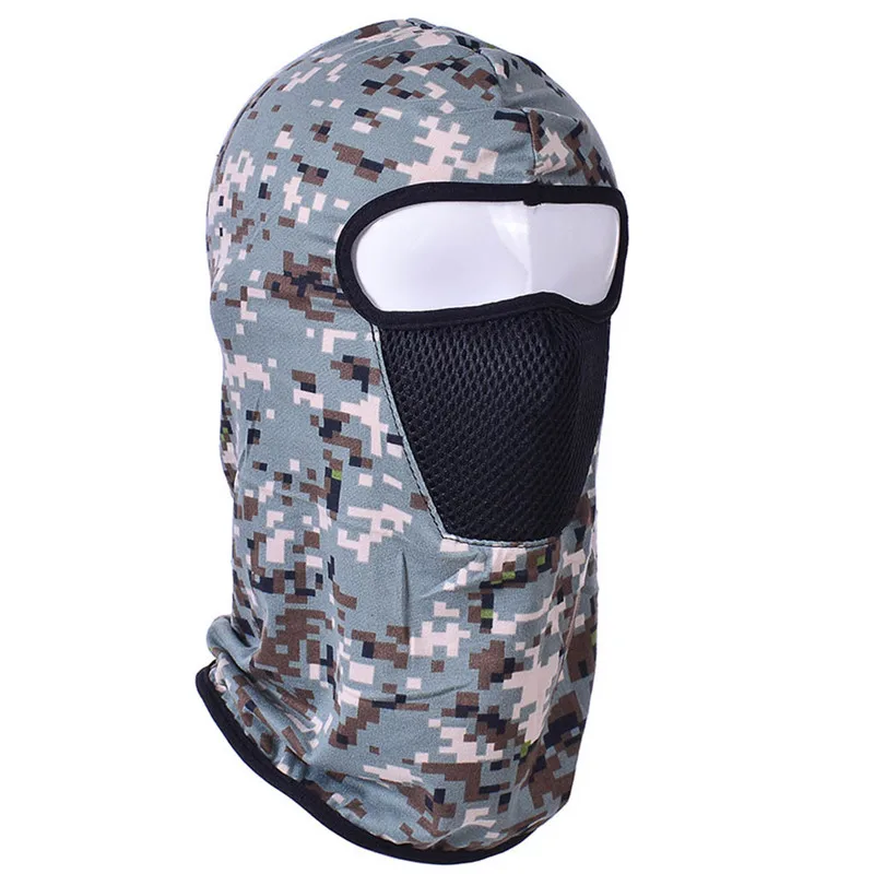 Камуфляжная маска на все лицо для езды велосипеде лыжах сноуборде спортивные