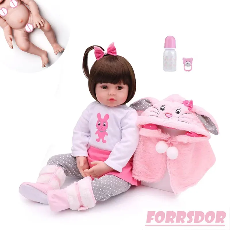 48 см все силиконовые куклы Bebe Reborn реалистичные милые детские игрушки на день