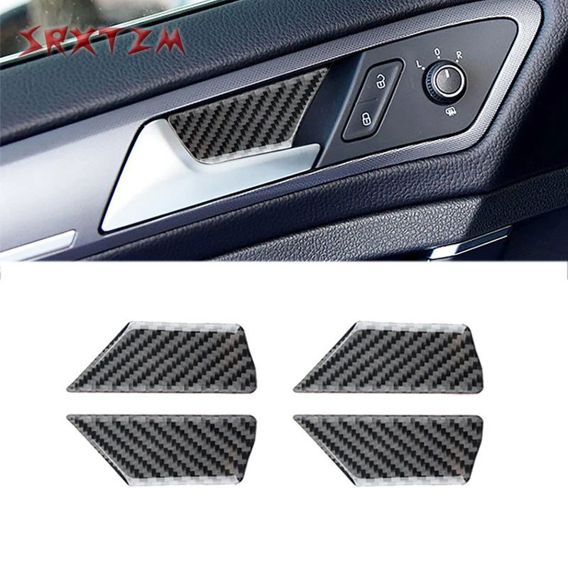 Для Vw Golf 7 Gti R Gte Gtd Mk7 2013-17 внутренняя дверная ручка из углеродного волокна Натяжная
