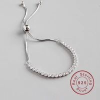 minimalist aaaa cz tennis chain zircon bracelets jewelry adjustable snake chain charms silver 925 bracelet for women party gift femme