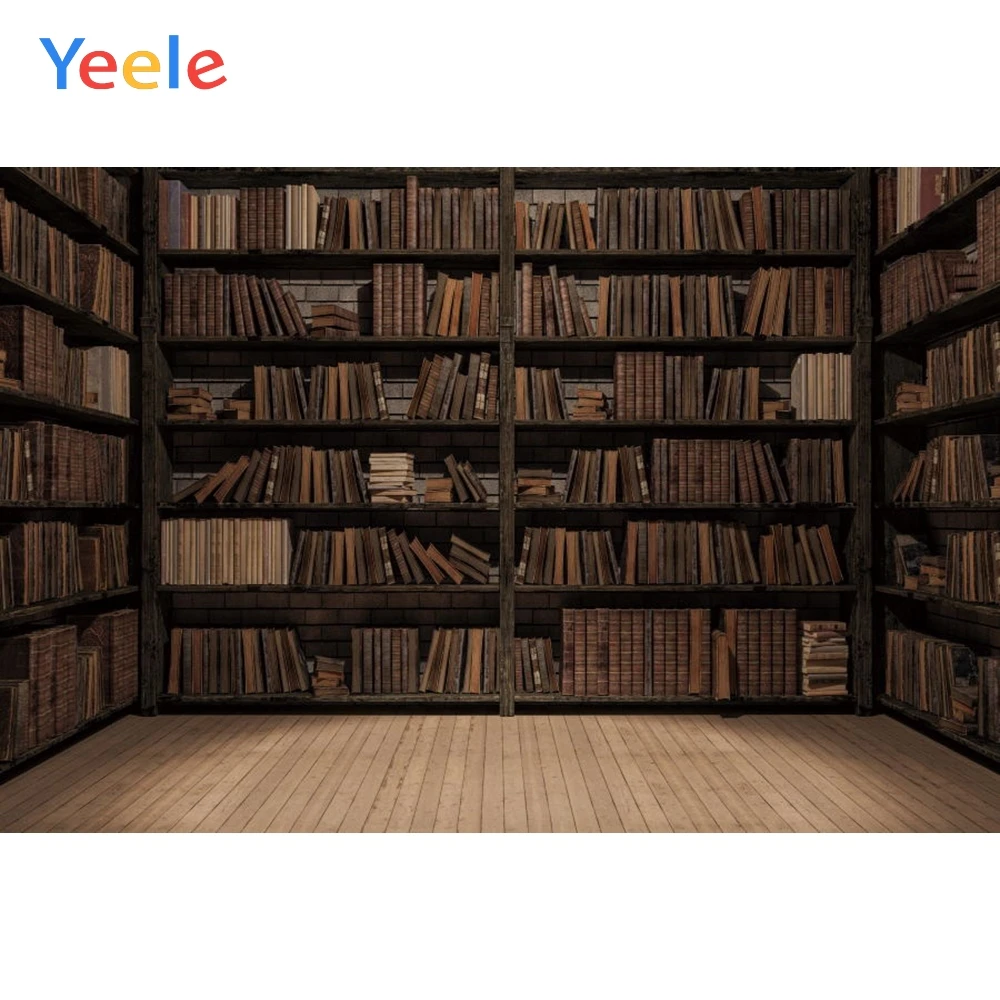 Винтажный фон Yeele в стиле ретро-книжная полка портрет новорожденного малыша