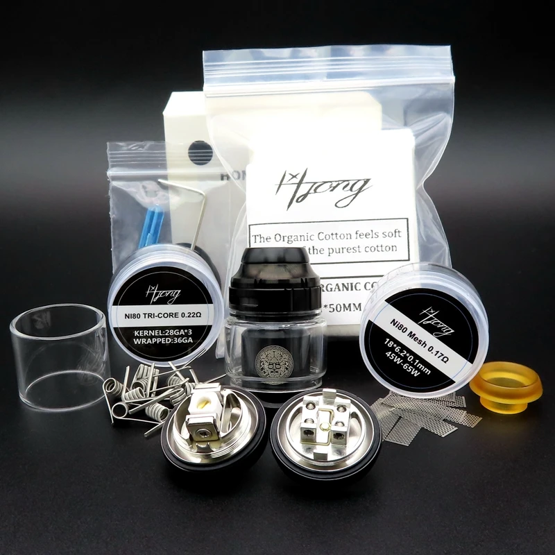 

HongXingJia Vape Zeus X RTA Rebuildable Atomizer Dual Coil Tank For Electronic Cigarette Vaporizer Drag X Box Mech Mod