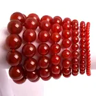 Натуральный красный браслет с агатами браслет из натурального камня: от 4 мм до 12 мм DIY Ювелирный Браслет для подарка для женщин Бесплатная доставка