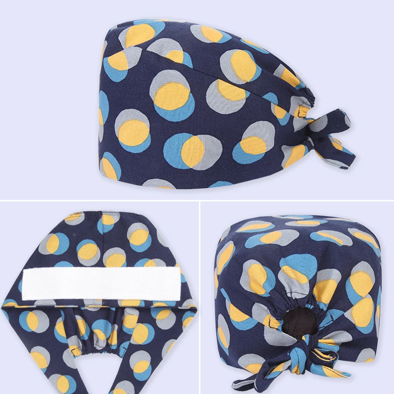 

Bubble Unisex Scrub Caps Pattern Veterinary Dental Nursing Print Work Hats Pink 100% Cotton Beautician Chef Skull Cap