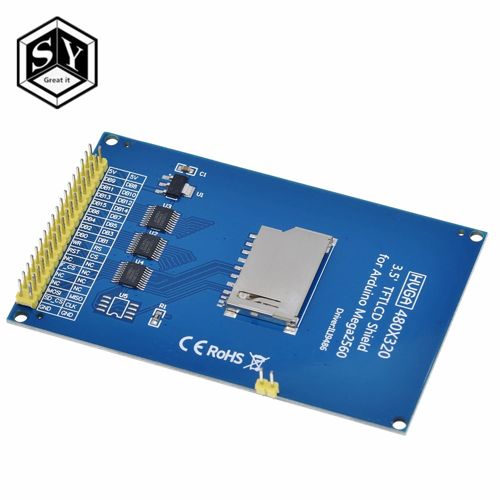 GREAT IT 3,5 дюймовый TFT ЖК-экран модуль Ultra HD 320X480 для Arduino MEGA 2560 R3 плата