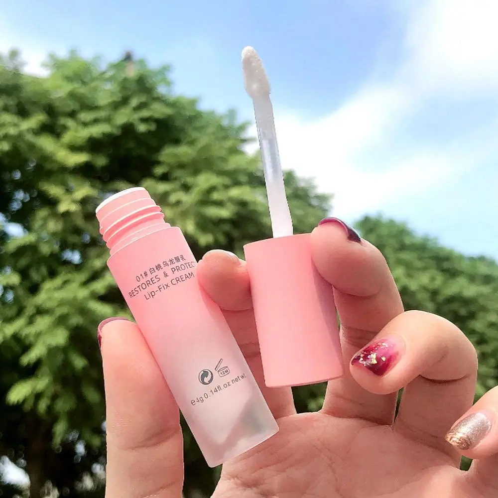 

Honey Peach Oolong Repair Lip Lotion Moisturizing Nourish Brighten Fade Lip Lines Refresh Lip Care Cream Long Lasting Lip Balm