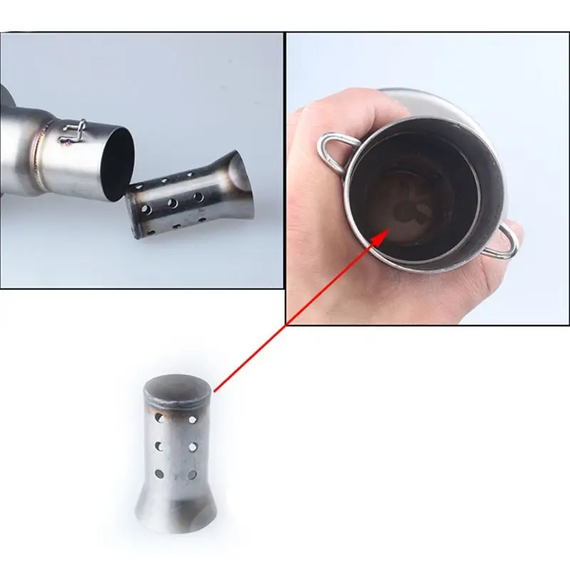 Универсальный глушитель выхлопной трубы из нержавеющей стали 51 мм Глушитель дБ