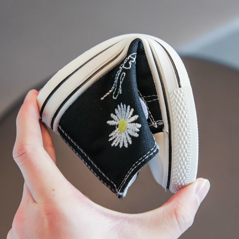 

Kids Shoes for Baby Girls Sports Canvas Daisy Sun Flower Anti-Slip Sole for Baby Boys Toddler Sneakers Trainer Children Shoes