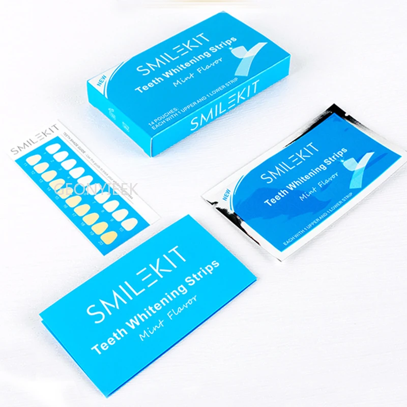 

7Pairs14Stickers Gel Teeth Whitening Strips Stain Removal Oral Hygiene Care Strip Dental Bleaching Tools Teeth Whitening