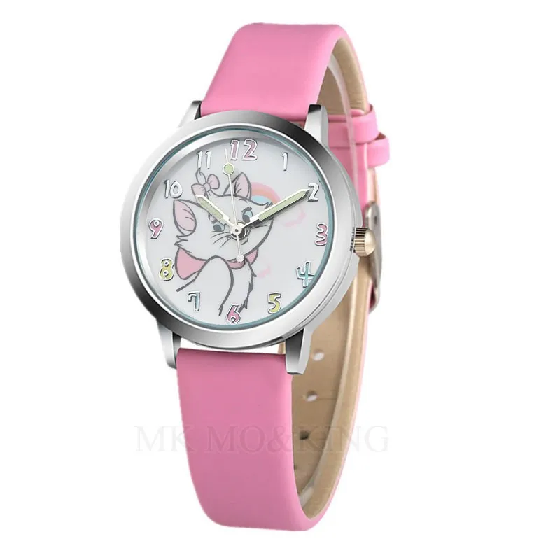 

New Arrival High Quality Students Cute Cat Pattern Kids Girl Gift Watches Children Quartz Wristwatch Relogio Montres Kol Saati