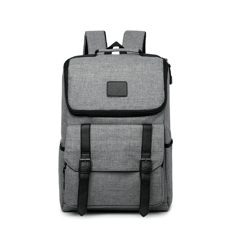 Мужской холщовый рюкзак, Серый Повседневный ранец для колледжа и ноутбука, женский рюкзак, Мужская школьная сумка, легкий дорожный рюкзак