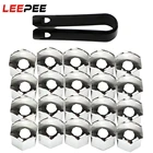 LEEPEE 20 шт., встроенная Автомобильная втулка, винтовая крышка 17 мм, болтовые диски, Внешнее украшение, специальная защита розетки, защита от пыли
