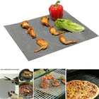 Антипригарный сетчатый коврик для гриля, многоразовый, легко моющийся, для электрического гриля, газового угля, барбекю, магазин QJS