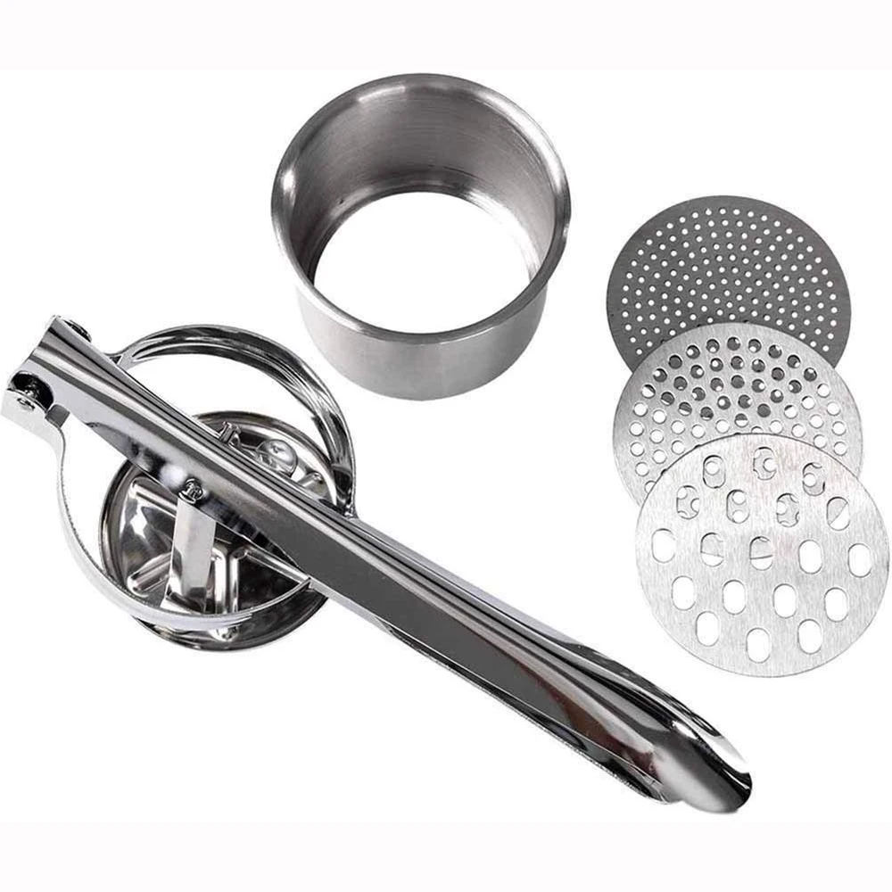 

Stainless Steel Manual Juicer Press Squeezing Potatoes Baby Food Supplements Potato Mashers And Juicers Kitchen Tools