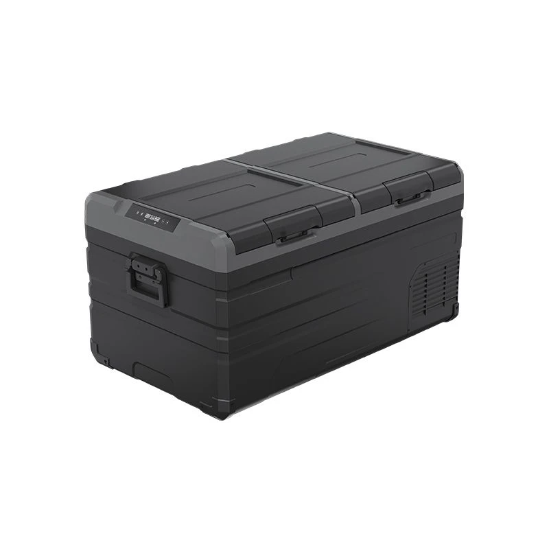 Портативный холодильник 95L 75L автомобильная морозильная камера двухзонный