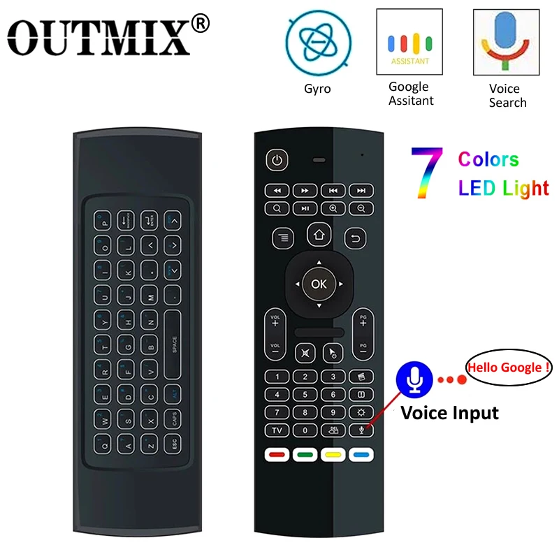 Пульт дистанционного управления для ТВ-приставки Android TV Box X96 Mini KM9 A95X H96 MAX MX3 MX3-L 2.4