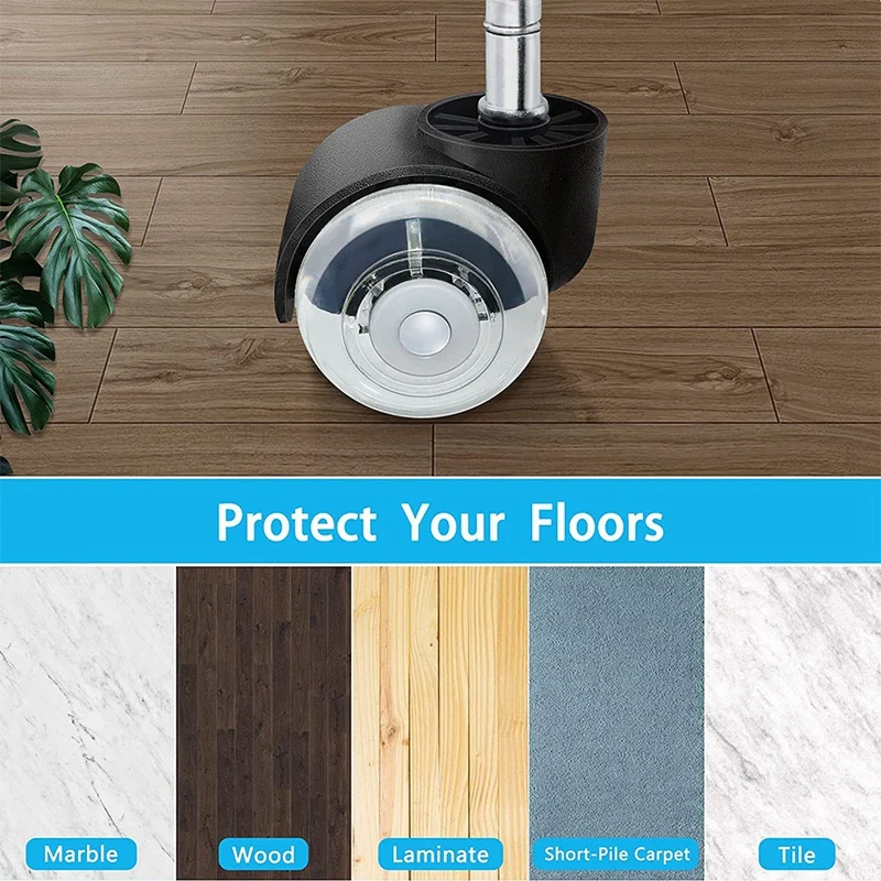 Ролики для офисных стульев 2 в сверхмощные Двойные ролики сменные двойные