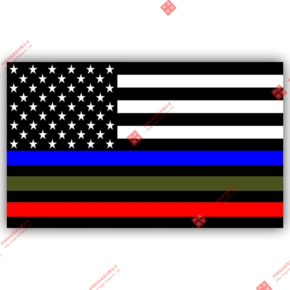 Полиция военный пожарный американский флаг виниловые гоночные фотообои