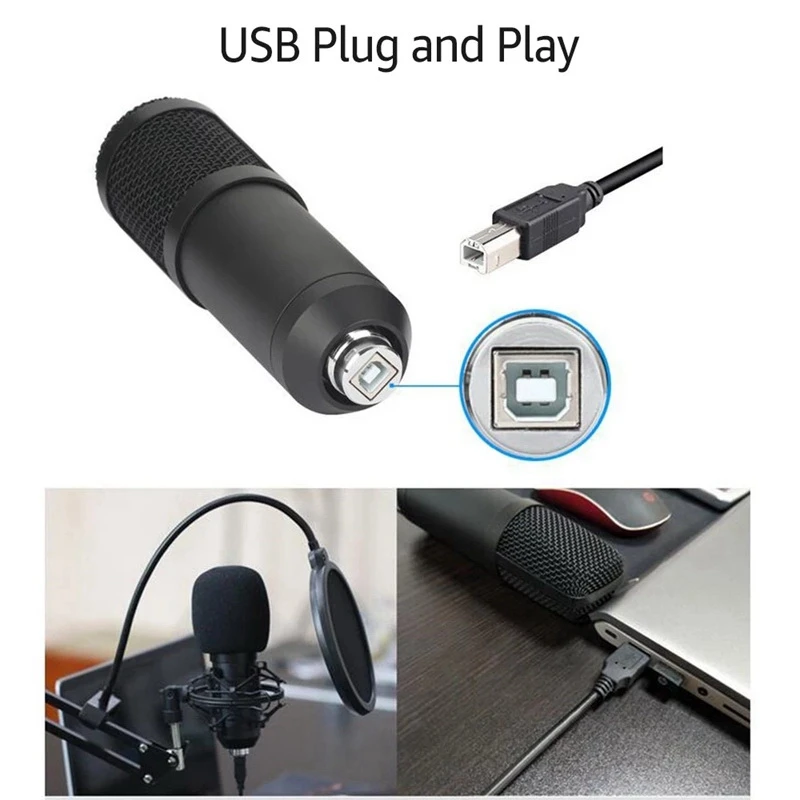 Студийный конденсаторный микрофон для сетевого вещания онлайн пения |