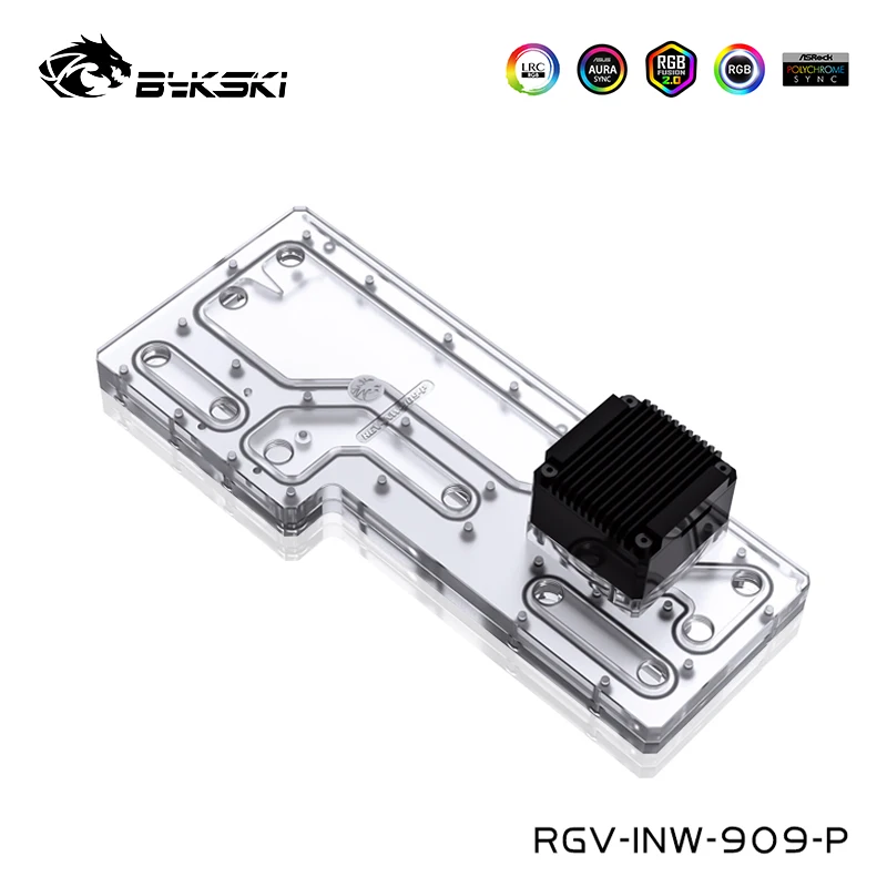 BYKSKI акриловые водного решение для INWIN 909 чехол Поддержка DDC насос резервуар заменить воды RGV INW P|Кулеры и