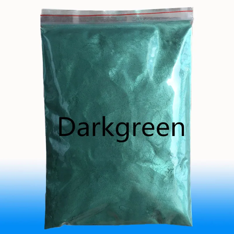 Темно зеленый перламутровый пигментный краситель керамического порошкового