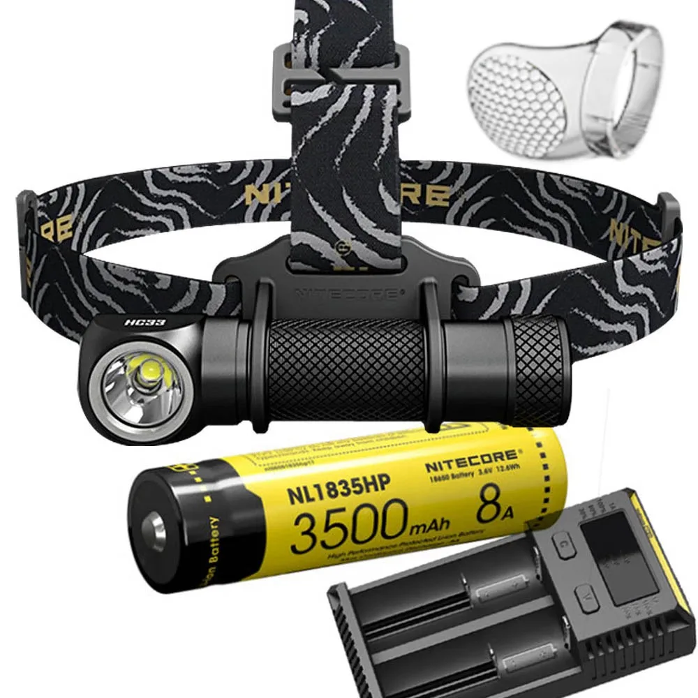 NITECORE HC33 комплект фар CREE XHP35 HD MAX. 1800 люмен налобный фонарь 8 режимов работы наружный
