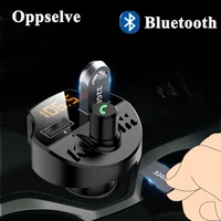 usb car phone charger fm modulator bluetooth audio receiver transmitter led display mp3 player car charger for huawei samsung