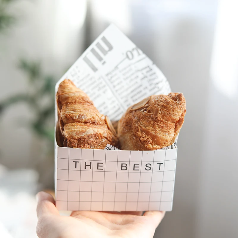 Упаковочная бумага для тортов 10 шт. плотная упаковочная коробка гренок с яйцом