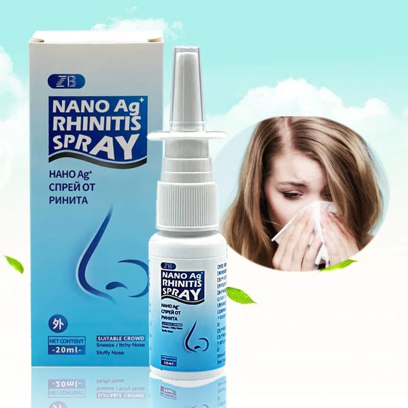 

ZB 2021 Newest Powerful Rhinitis Cure Spray Chronic Allergic Rhinitis Sinusitis Treatment Medical Herb Plaster Nose Care 20ML