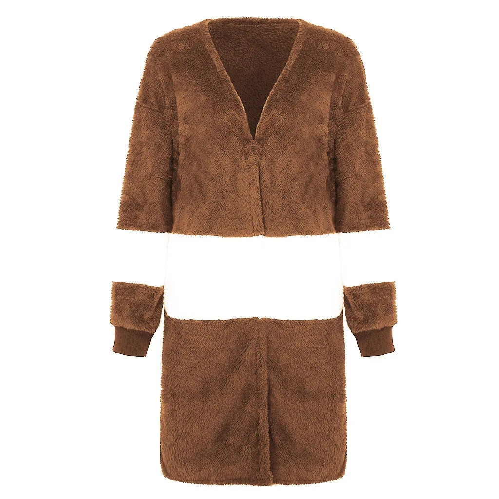 Женский кардиган с вышивкой и карманами|Куртки из искусственного меха| |