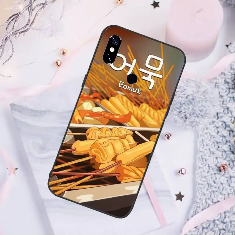

Korean food Phone Case For Xiaomi Redmi note 7 8 9 pro 8T 9S Mi Note 10 Lite pro