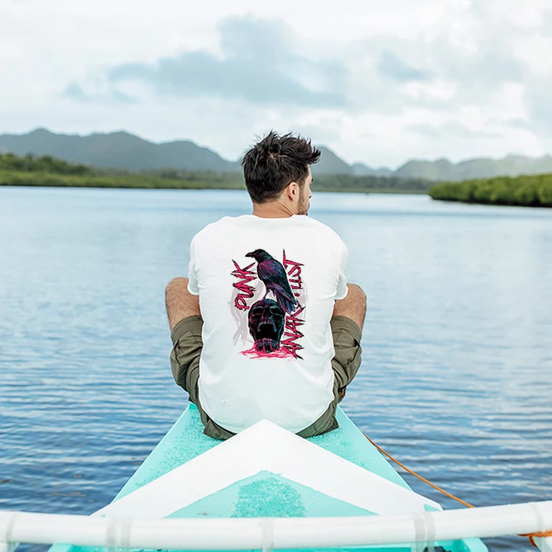 Модный Панк Череп Железный патч для одежды наклейки на футболку термоперенос