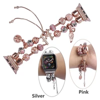 bling strap for apple watch band 45mm 41mm 40mm watchband diy manual charm bracelet iwatch series 7 6 38mm 42mm strap wristband