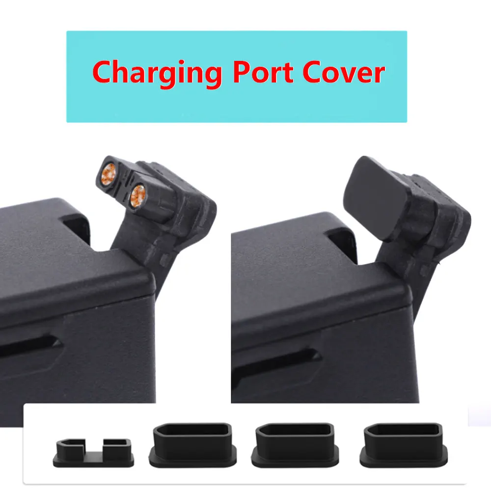 4Pcs/Set Charging Port Protective Cover for DJI FPV Done Battery Plug Dustproof Silicone Cap | Drone Accessories Kits