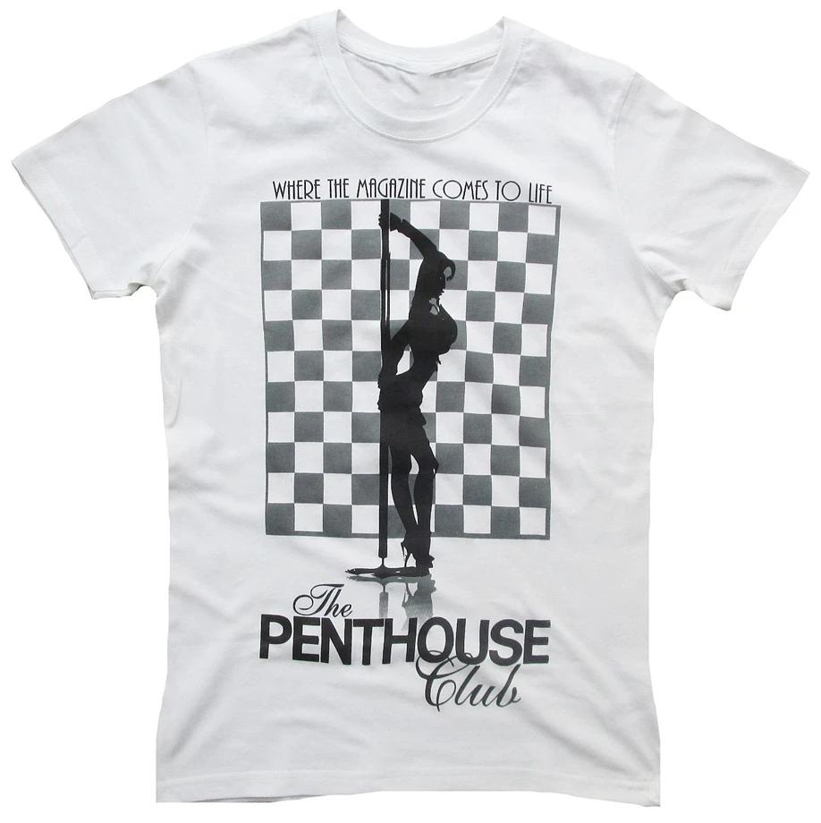 Аутентичная Penthouse Club сексуальная звезда полюс футболка для танцев G.S M L XL Полная
