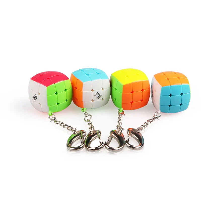 Qiyi магический куб Брелок головоломка мини 3x3x3 цепь антистресс скорость обучения