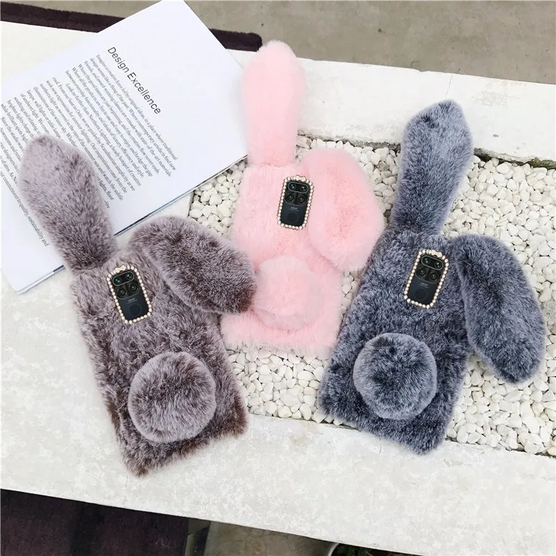 

3D Plush Case For Xiaomi MI Note 10 9 8 Lite Poco F1 F2 X3 Redmi Note 9 8 7 9s Pro 8T 8A Xiaomi MI A1 A2 A3 Lite Warm Case Cover