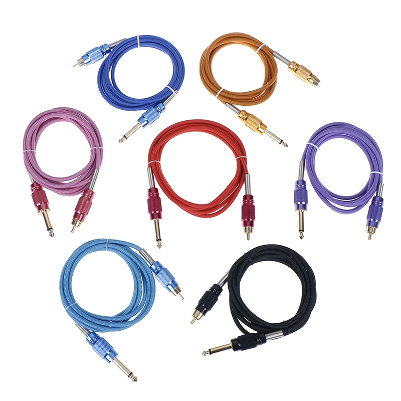

180cm One Silicone Tattoo Clip Cord For Tattoo Power Kit Set Supply 7 Colour Tattoo Clip Cord