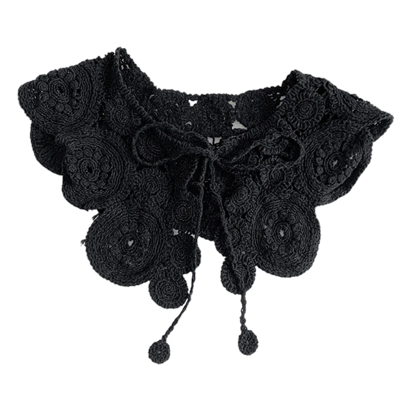 Винтажном этническом стиле Вязаная шаль шарф с принтом в виде кружков для