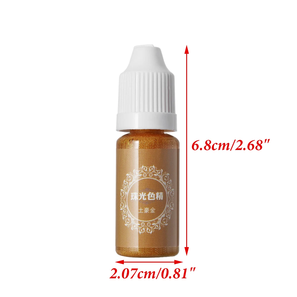 

10ml UV High Concentration Resin Liquid Pearl Coloring Dye Pigment Resin Epoxy Colorant For DIY Jewelry Making Crafts Tools