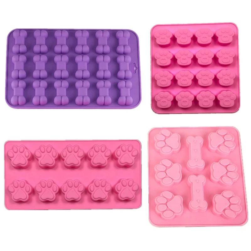 Силиконовая форма в виде кошачьей лапы форме собаки медведя для литья леденцов