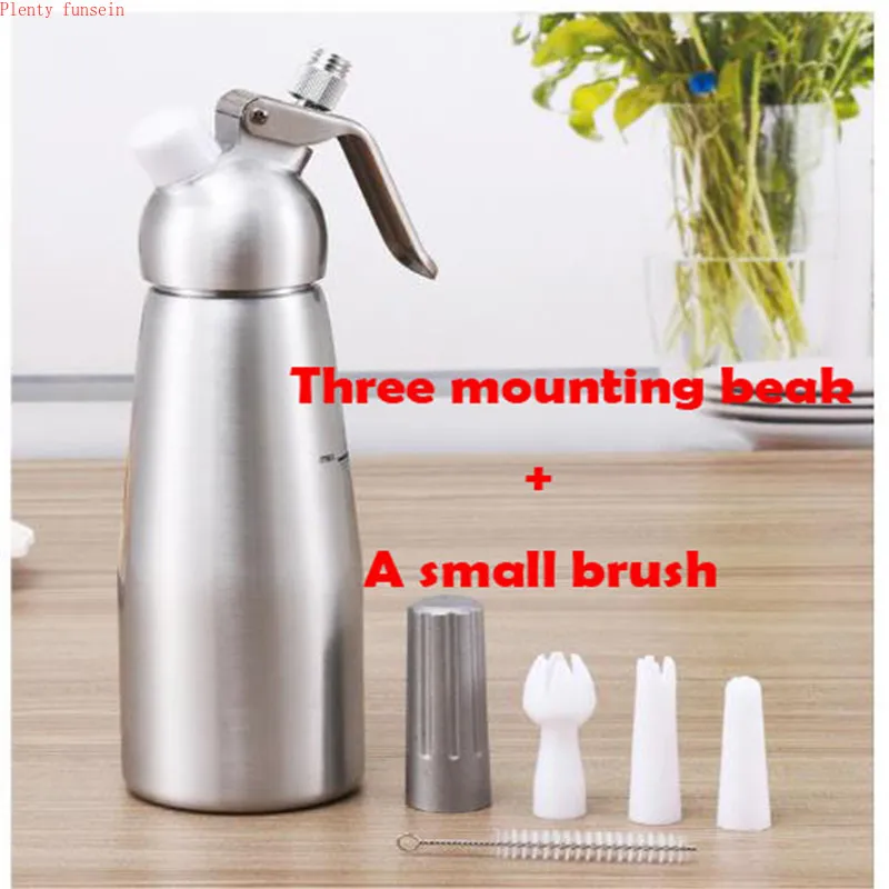 Алюминий Крем пистолет пенообразователь диспенсер свежий цветок Whipper с насадки
