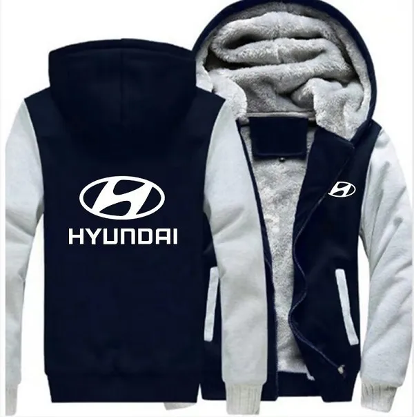 

Winter Thicken zipper Hoodies Hyundai sweatshirt men Winter zipper jacket coats male Clothes plus size