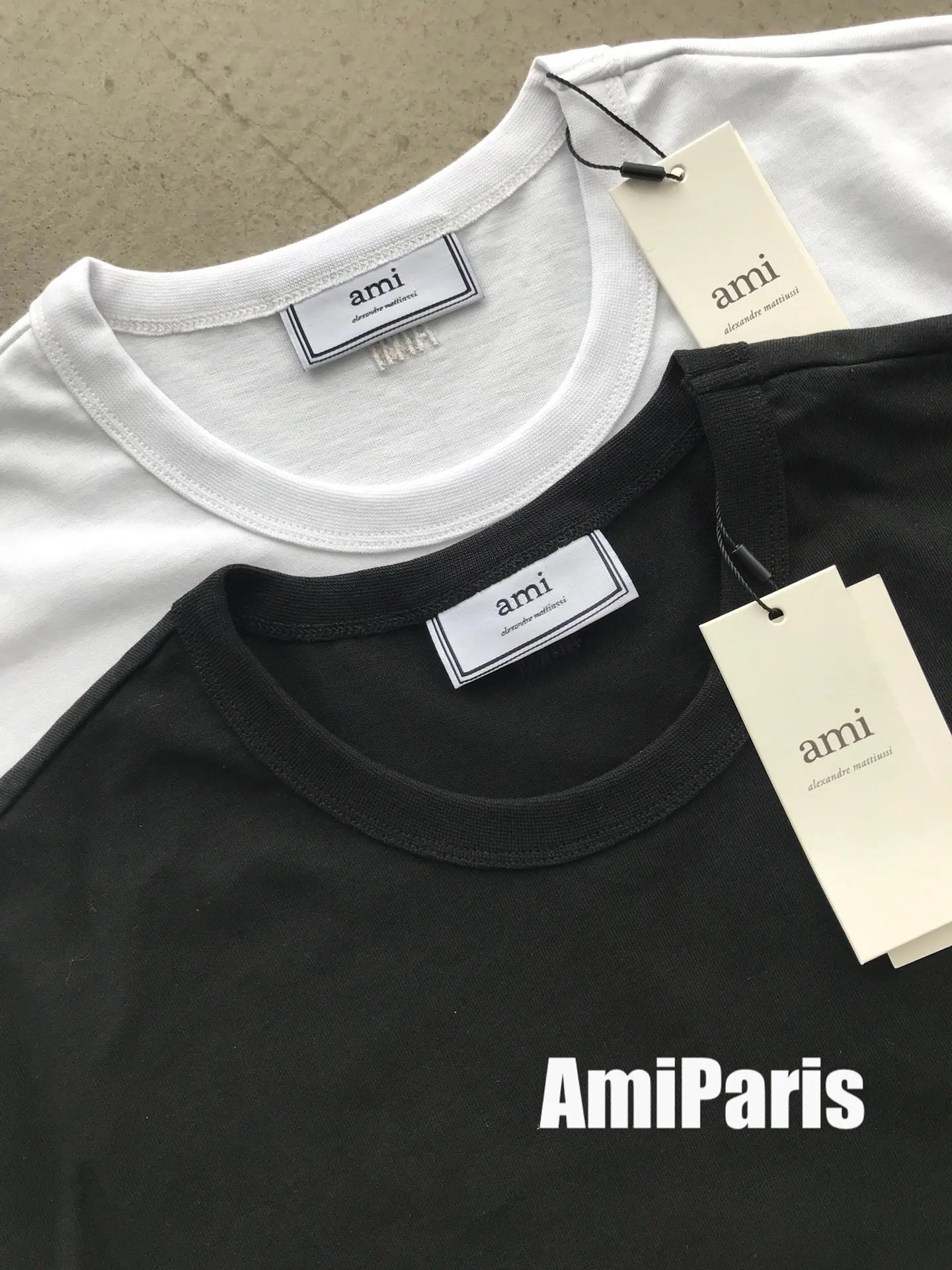 

2021 France Ami Paris De Coeur Men Women Tshirts Embroidery Cotton 1:1 Quality T Shirt Short Sleeve Clothing Love Heart Clothes