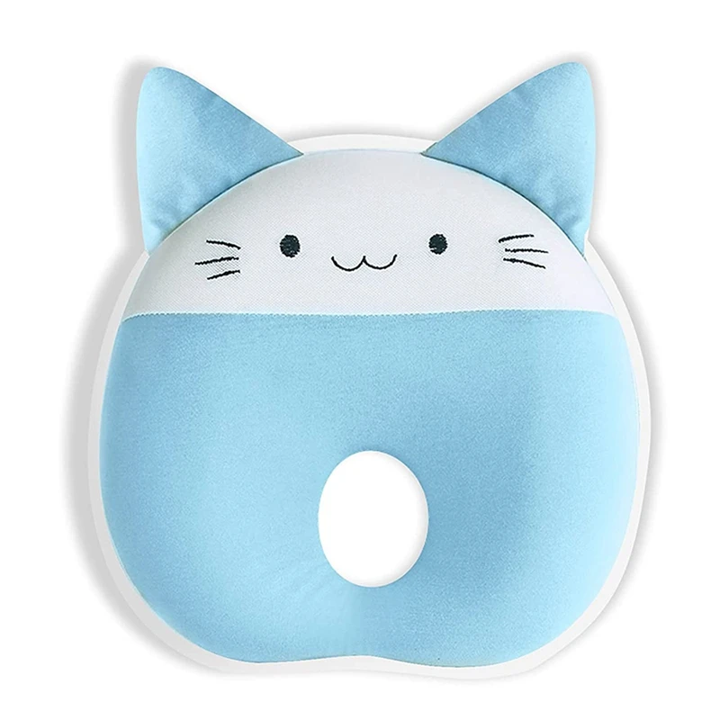 

Anti-Flat Head Pillow for Newborns, Baby Sleep Pillow, 0-12 Months Baby Memory Foam Pillow, Soft Baby Headrest