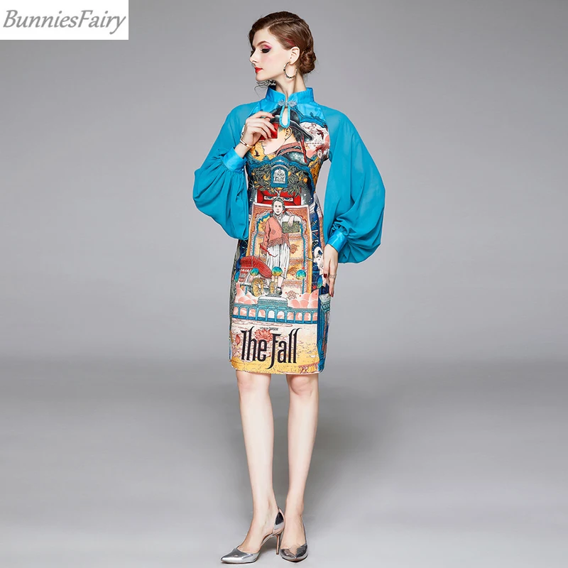 BunniesFairy сезон весна-осень винтажное платье-карандаш в стиле ретро с цветочным